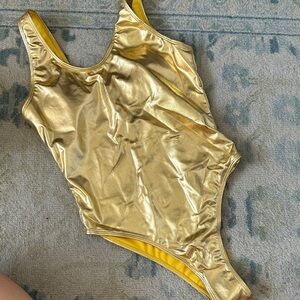 Gold Metallic Swimsuit